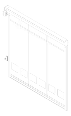 3D Documentation Image of Door Roller RemaxDoors Rapid HS65 ConcealedTrack