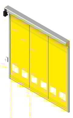 3D Shaded Image of Door Roller RemaxDoors Rapid HS65 ConcealedTrack