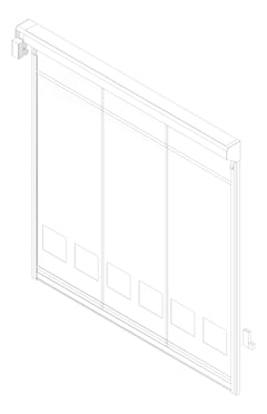 3D Documentation Image of Door Roller RemaxDoors Rapid HS65 ProtrudingTrack