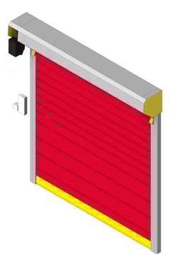 3D Shaded Image of Door Roller RemaxDoors Rapid Movichill ConcealedTrack
