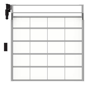 Front Image of Door Sectional RemaxDoors Enturi EN30 GlazedPanel