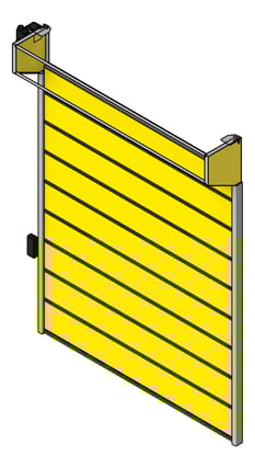 3D Shaded Image of Door Sectional RemaxDoors Enturi EN55