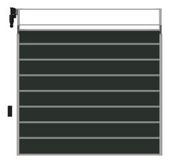 Front Image of Door Sectional RemaxDoors Enturi EN55 VisionPanel