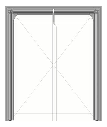 Front Image of Door Swing RemaxDoors FlexiblePVC 2400Series Double Frame