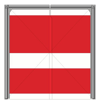 Front Image of Door Swing RemaxDoors FlexiblePVC 2400Series Double