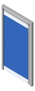 3D Shaded Image of Door Swing RemaxDoors FlexiblePVC 2400Series Single Frame