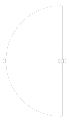 Plan Image of Door Swing RemaxDoors FlexiblePVC 2400Series Single Frame