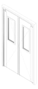 3D Documentation Image of Door Swing RemaxDoors ThermalTraffic 4500Series Double Frame