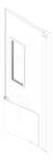3D Documentation Image of Door Swing RemaxDoors ThermalTraffic 4500Series Single