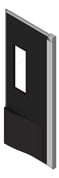 3D Shaded Image of Door Swing RemaxDoors ThermalTraffic 4500Series Single