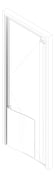 3D Documentation Image of Door Swing RemaxDoors ThermalTraffic 4500Series Single Frame