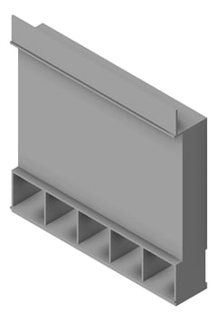 3D Presentation Image of JOINERY Teaching Cupboard Type3 AVUnit-3100x3000mm