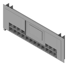 3D Presentation Image of JOINERY Teaching Wall Type1 GLS