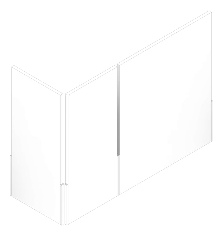 3D Documentation Image of BALUSTRADE External Circulation Corner 1700+600mm