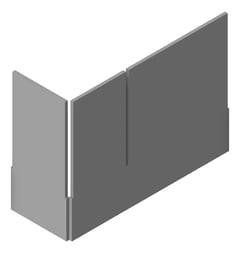 3D Presentation Image of BALUSTRADE External Circulation Corner 1700+600mm