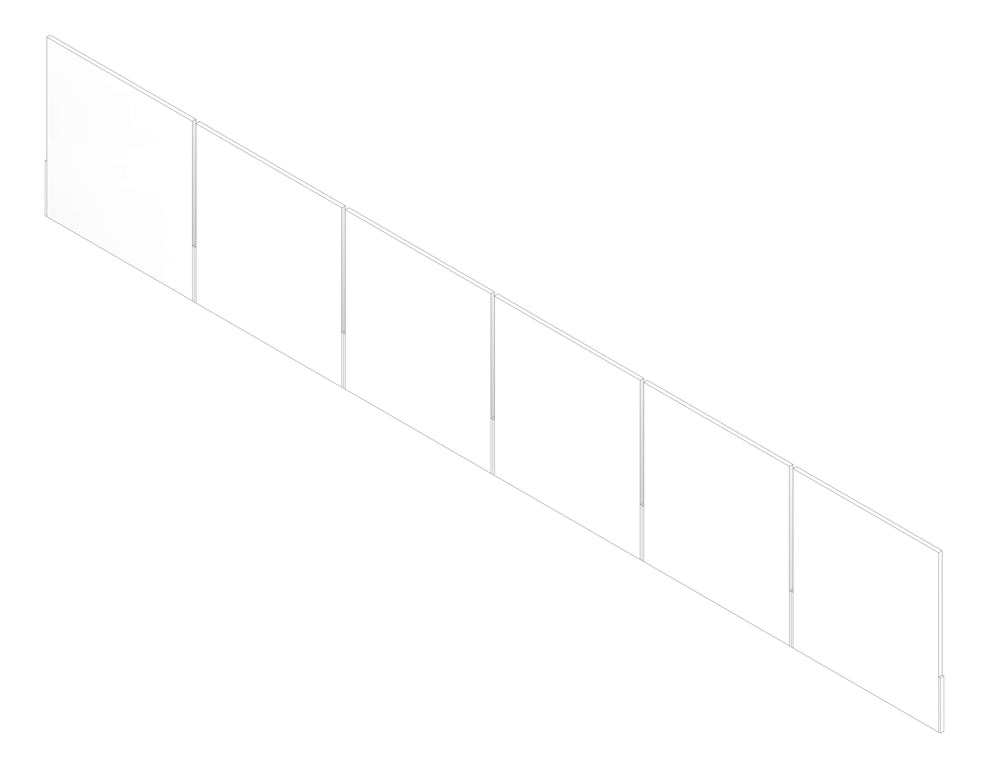 3D Documentation Image of BALUSTRADE External Circulation Type1A 7500mm