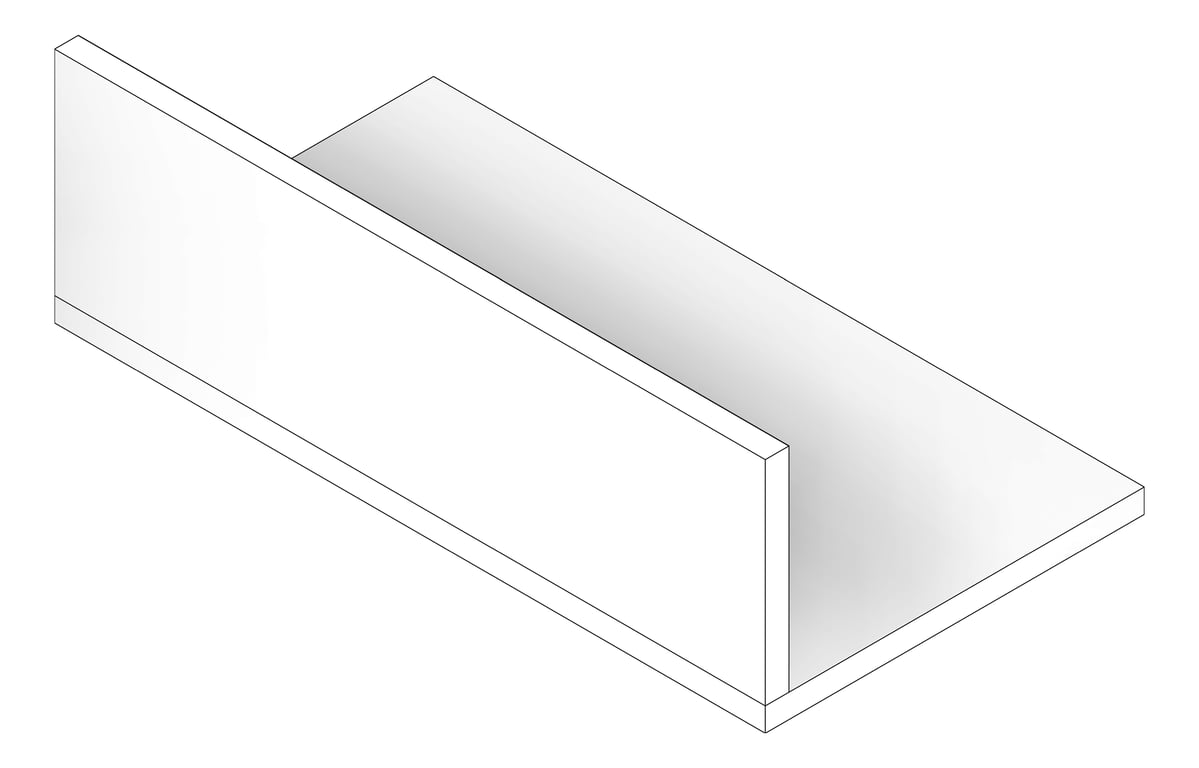 3D Documentation Image of BULKHEAD Toilet Internal Type1 300x900mm