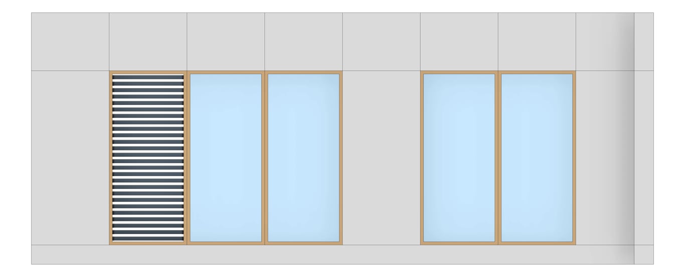 Front Image of FACADE Assembly Admin Type1C 3900x9600mm