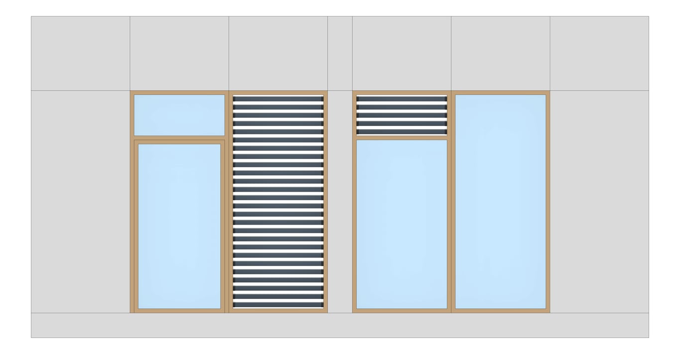 Front Image of FACADE Assembly Admin Type2B 3900x7500mm