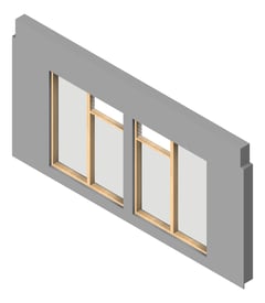 3D Presentation Image of FACADE Assembly Admin Type4A 3900x7500mm
