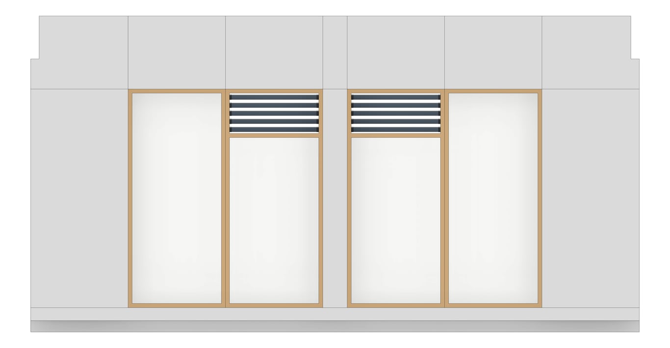 Front Image of FACADE Assembly Admin Type4A 3900x7500mm
