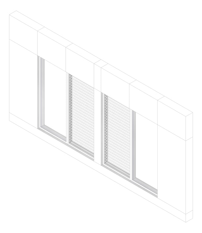 3D Documentation Image of FACADE Assembly Food-And-Textile Type1B 3900x7500mm