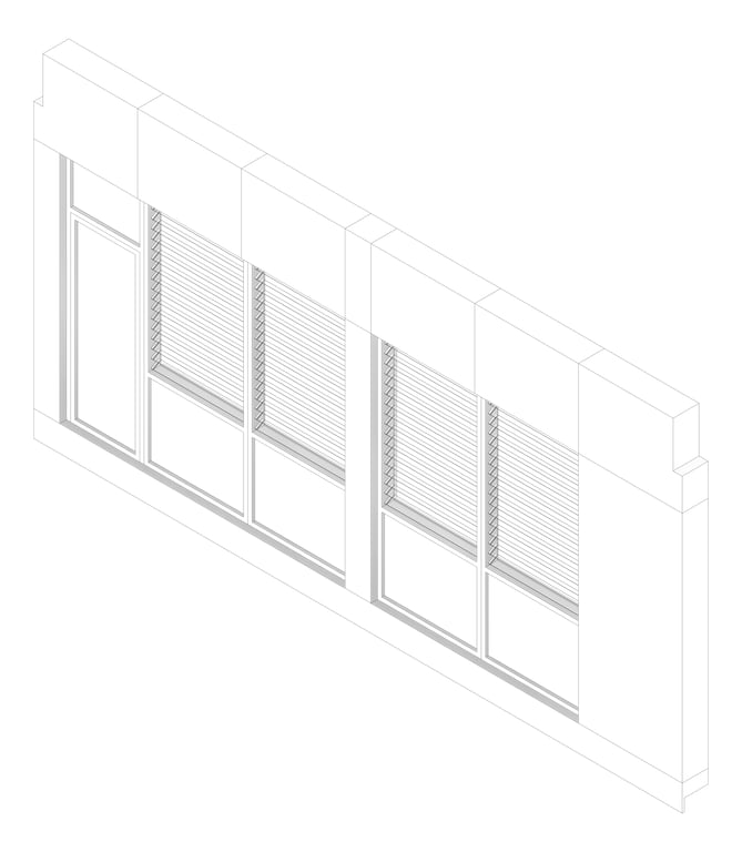 3D Documentation Image of FACADE Assembly Food-And-Textile Type4A 3900x7500mm