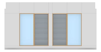 Front Image of FACADE Assembly General Type1A 3900x7500mm