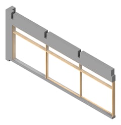 3D Presentation Image of FACADE Assembly General Type1D 3600x9600mm