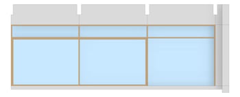 Front Image of FACADE Assembly General Type1D 3600x9600mm