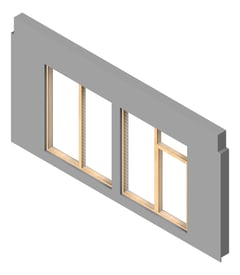 3D Presentation Image of FACADE Assembly General Type2A 3900x7500mm