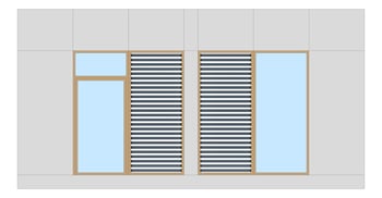 Front Image of FACADE Assembly General Type2B 3900x7500mm