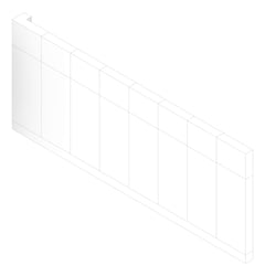 3D Documentation Image of FACADE Assembly General Type2C 3900x9600mm