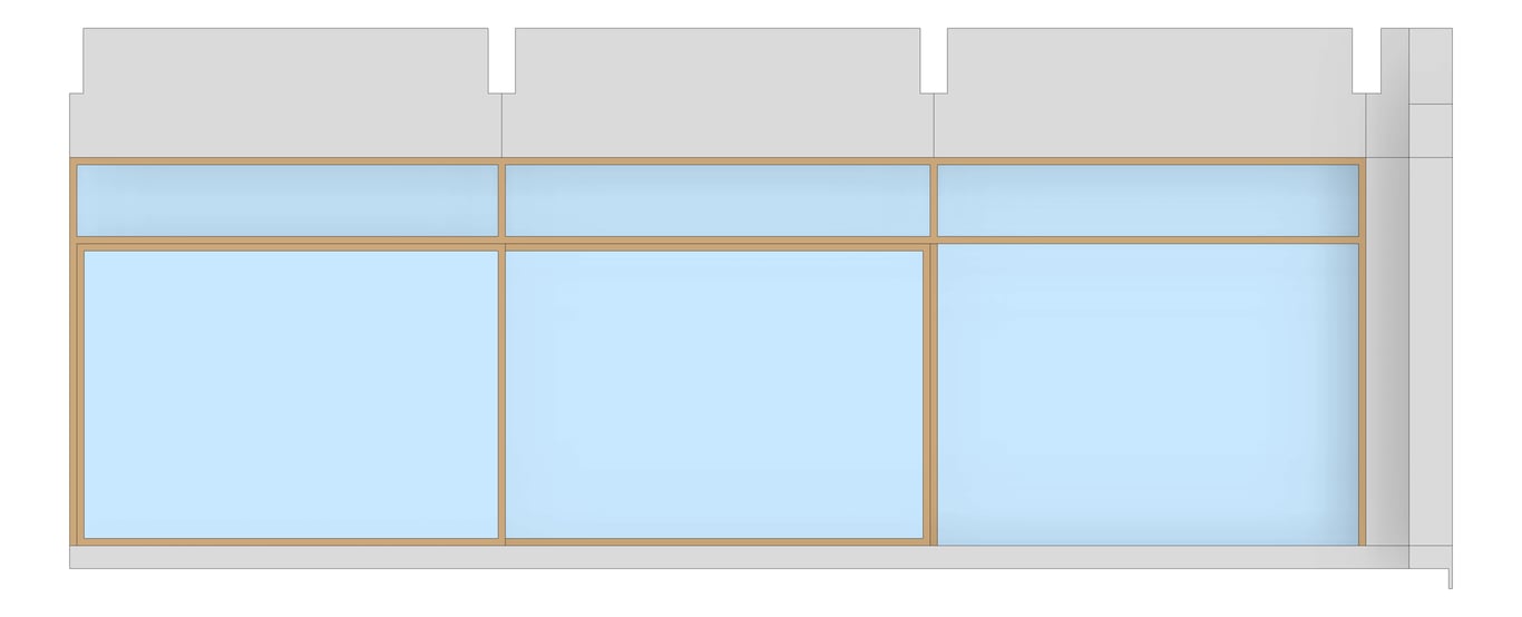 Front Image of FACADE Assembly General Type2D 3600x9600mm