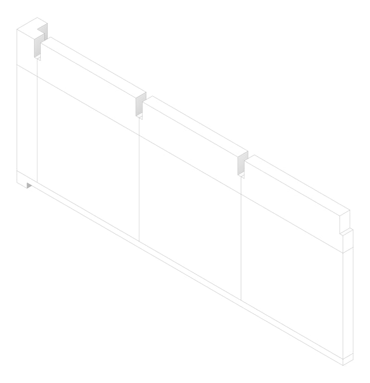 3D Documentation Image of FACADE Assembly General Type3D 3600x9600mm