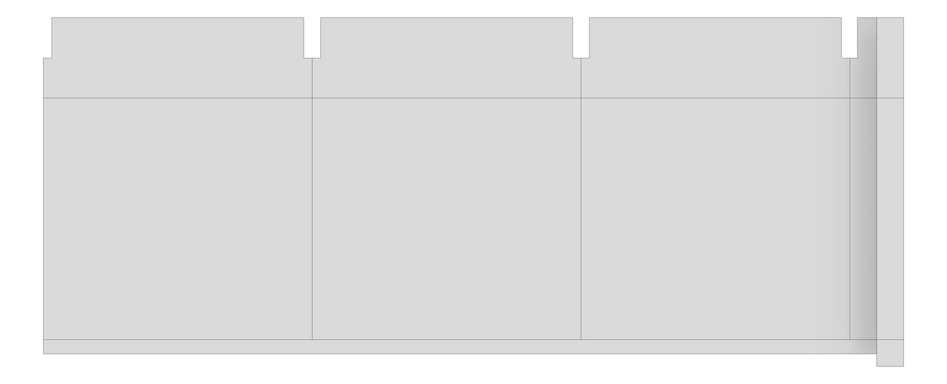 Front Image of FACADE Assembly General Type3D 3600x9600mm