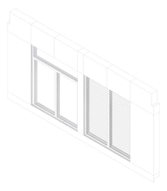 3D Documentation Image of FACADE Assembly General Type4A 3900x7500mm