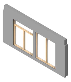 3D Presentation Image of FACADE Assembly General Type4A 3900x7500mm