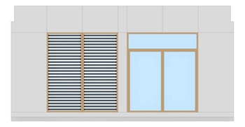 Front Image of FACADE Assembly General Type4A 3900x7500mm