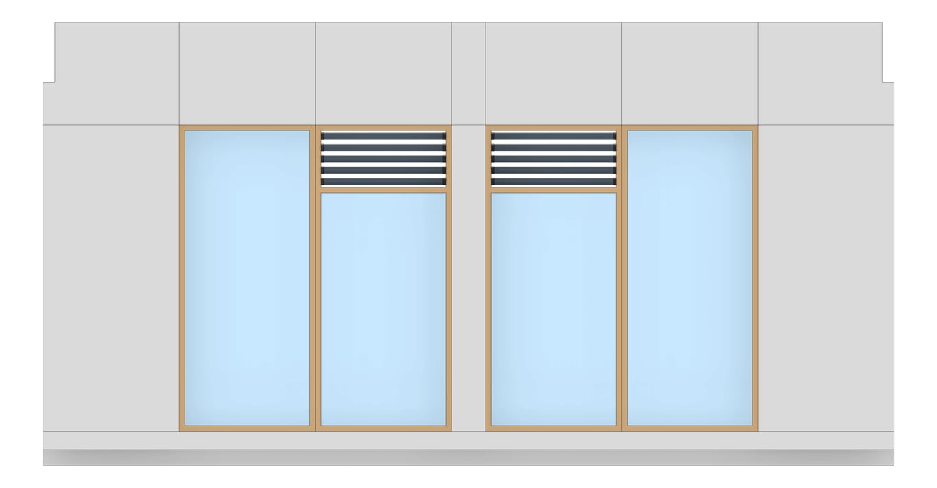 Front Image of FACADE Assembly General Type5A 3900x7500mm