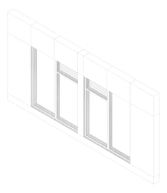 3D Documentation Image of FACADE Assembly General Type5B 3900x7500mm