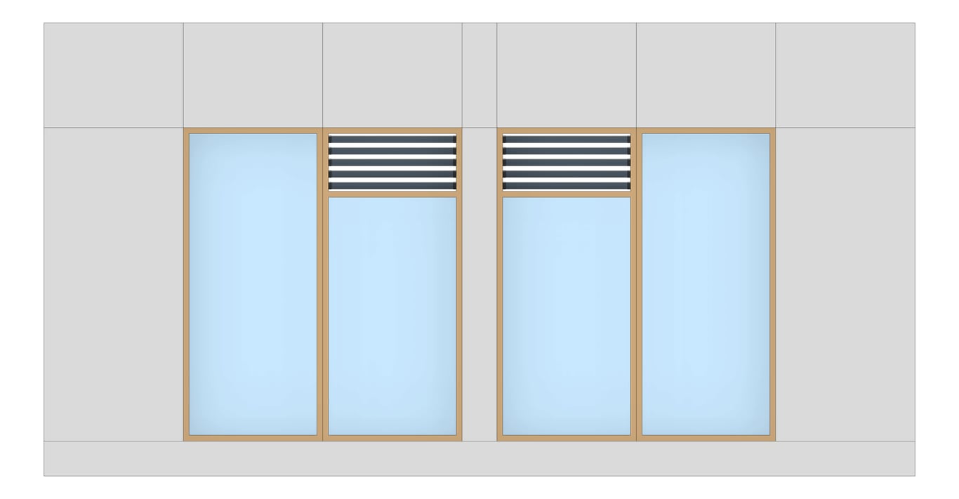 Front Image of FACADE Assembly General Type5B 3900x7500mm