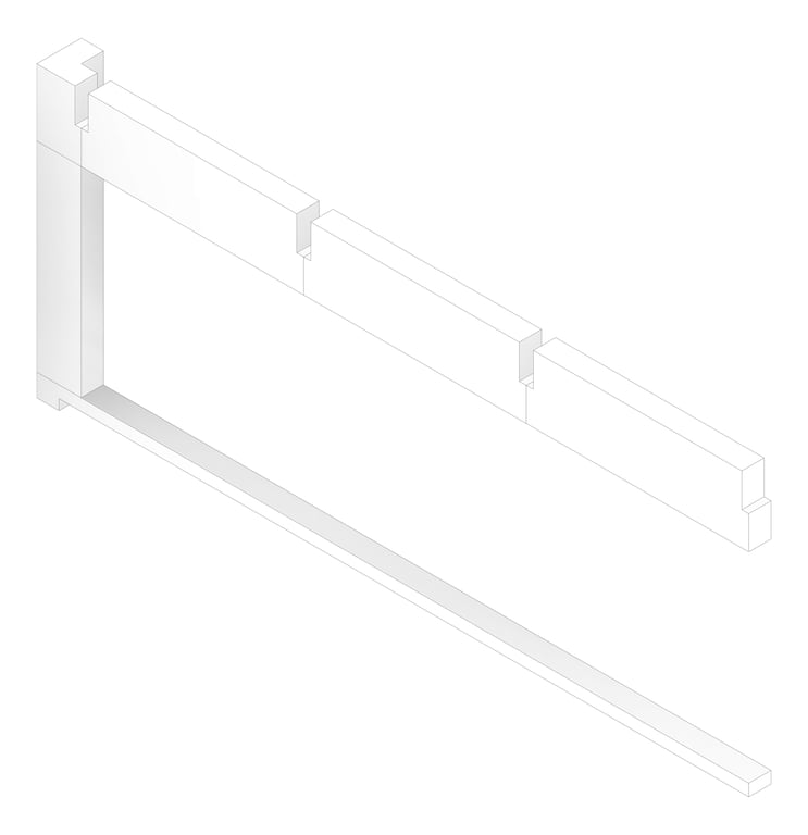 3D Documentation Image of FACADE Assembly General Type5D 3600x9600mm