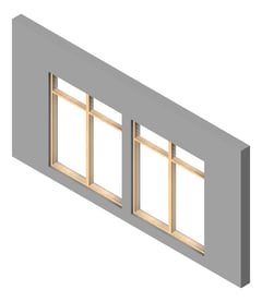 3D Presentation Image of FACADE Assembly General Type6B 3900x7500mm