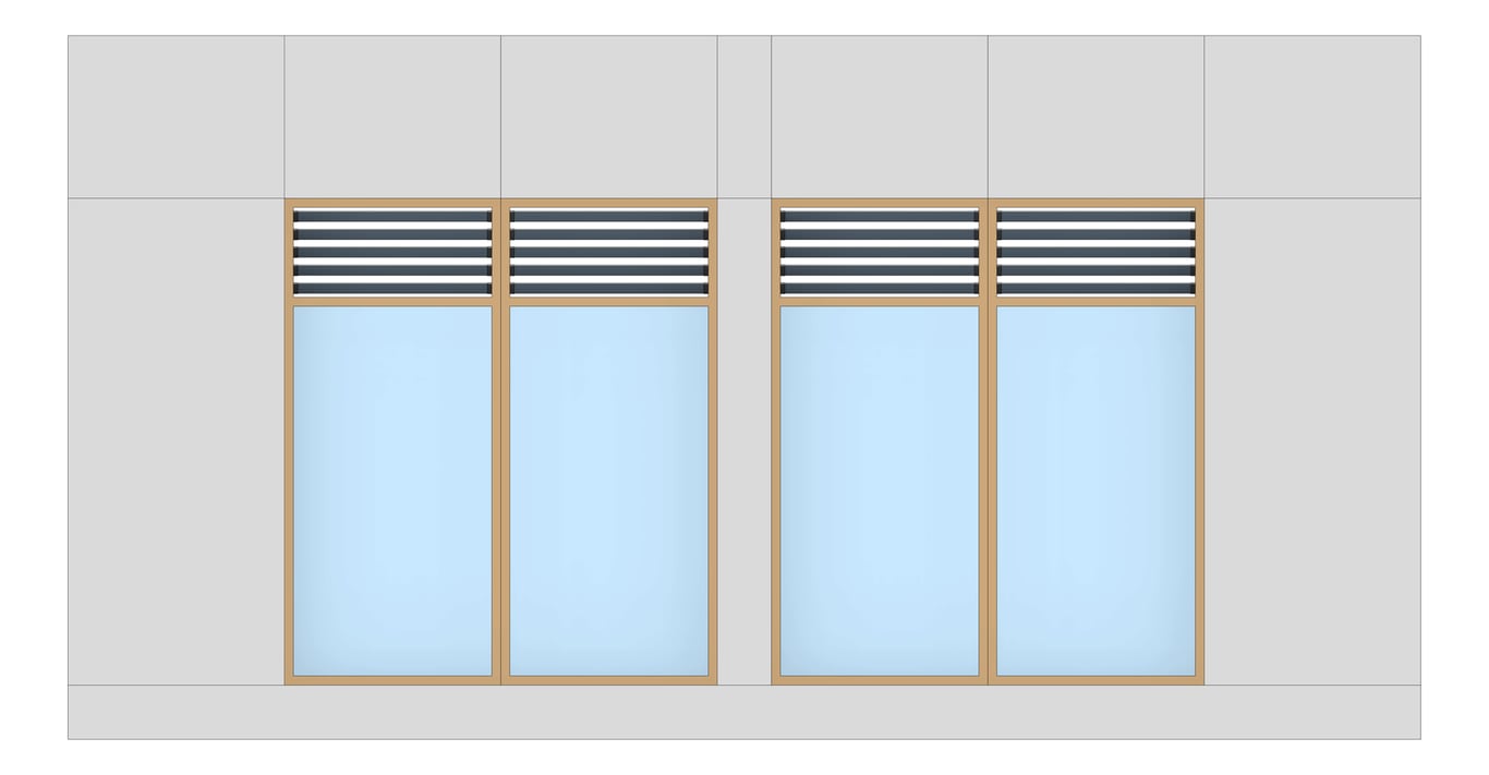 Front Image of FACADE Assembly General Type6B 3900x7500mm