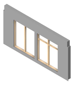 3D Presentation Image of FACADE Assembly General Type7A 3900x7500mm