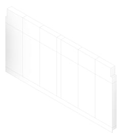 3D Documentation Image of FACADE Assembly General Type8A 3900x7500mm