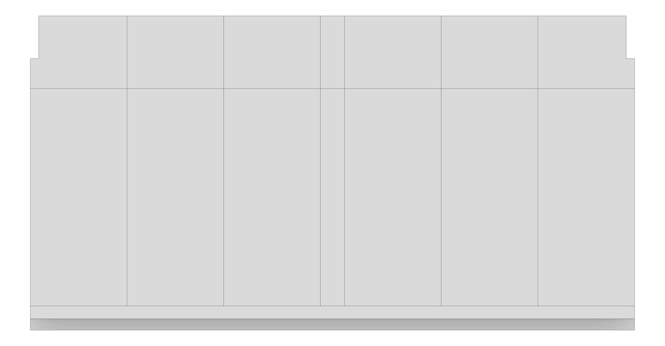 Front Image of FACADE Assembly General Type8A 3900x7500mm