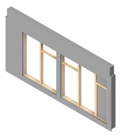 3D Presentation Image of FACADE Assembly General Type9A 3900x7500mm