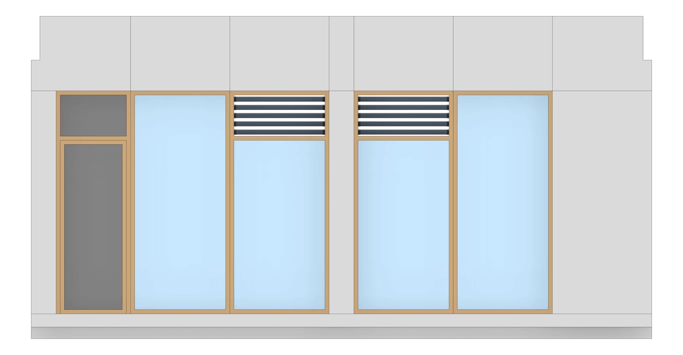 Front Image of FACADE Assembly General Type9A 3900x7500mm